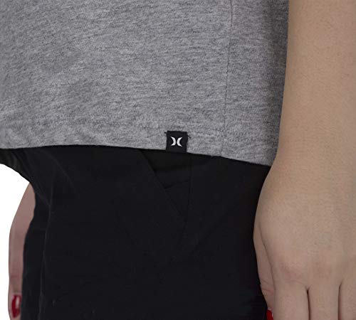 Hurley W One&Only Push Through Camisetas, Mujer, Birch htr, XS