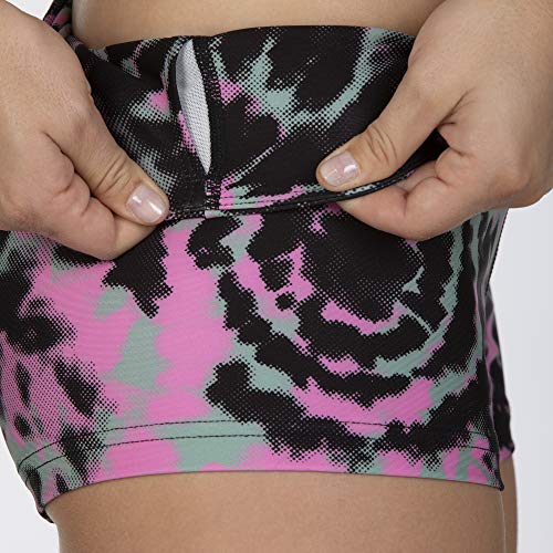 Hurley W Tie Dye Hybrid Surf Short Pantalón Corto, Mujer, Spruce Fog, M