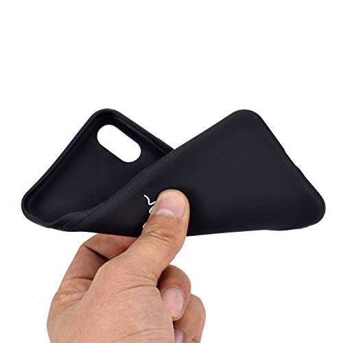 HYcase Estuche para iPhone X/XS, Funda Protectora de Funda de Negro Puro con Brillo de Silicona TPU Ultra Brillante y Creativa a Todo Color para iPhone X/XS- El Amor