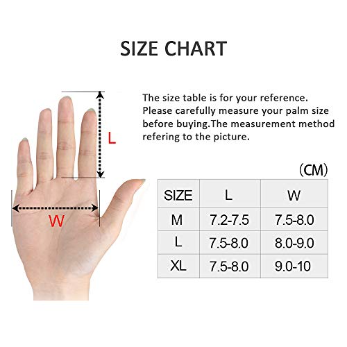 I Kua Fly Guantes Ciclismo Antideslizante Pantalla Táctil Guantes MTB para Hombre Mujer Gel Almohadilla Guantes de Bicicleta MTB Bici (Rojo, L)