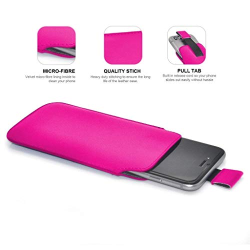 I-Sonite Premium - Funda de Piel sintética para MyWigo City 3 [XXL], Hot Pink, MyWigo City 3