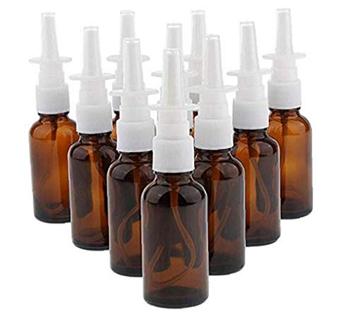 Iaywayii 10pcs Vacío Nasal Spray Botella Recargable Bomba del Pulverizador Envase Vial Pot De Agua Salina