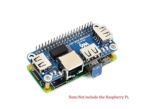 IBest waveshare Ethernet/USB HUB Hat for Raspberry Pi 3 B+/3 B/2 B/Zero/Zero W/Zero WH Expansion Board, 1x RJ45 Ethernet Port,3X USB Ports Compatible with USB2.0/1.1