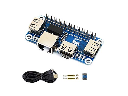 IBest waveshare Ethernet/USB HUB Hat for Raspberry Pi 3 B+/3 B/2 B/Zero/Zero W/Zero WH Expansion Board, 1x RJ45 Ethernet Port,3X USB Ports Compatible with USB2.0/1.1