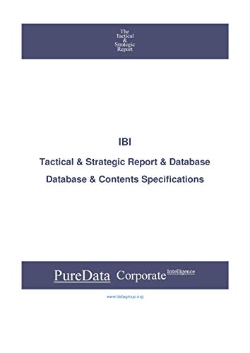 IBI: Tactical & Strategic Database Specifications - TSX-Venture perspectives (Tactical & Strategic - Canada Book 16771) (English Edition)