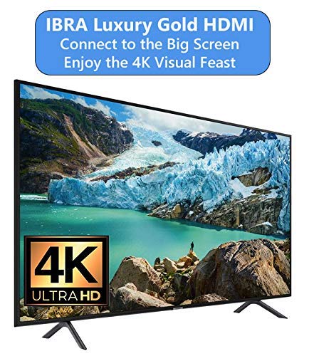 IBRA 1.5M Luxury Cable de HDMI de Ultra Alta Velocidad Cable de 18Gb/s HDMI 2.0b Soporte 4K@60Hz Fire TV, Ethernet, Retorno de Audio,Video UHD 2160p,HD 1080p,3D, Xbox Playstation PS3 PS4 PC