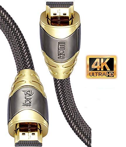 IBRA 1.5M Luxury Cable de HDMI de Ultra Alta Velocidad Cable de 18Gb/s HDMI 2.0b Soporte 4K@60Hz Fire TV, Ethernet, Retorno de Audio,Video UHD 2160p,HD 1080p,3D, Xbox Playstation PS3 PS4 PC