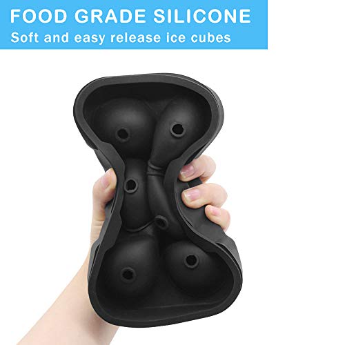 Ice Cube Trays, Bandeja de Cubitos de Hielo con Tapa, Bandeja del Cubo de Hielo, Bandejas para Hielo Silicona, Moldes de Silicona para Hielo, Bandeja de Hielo, Molde para Hielos