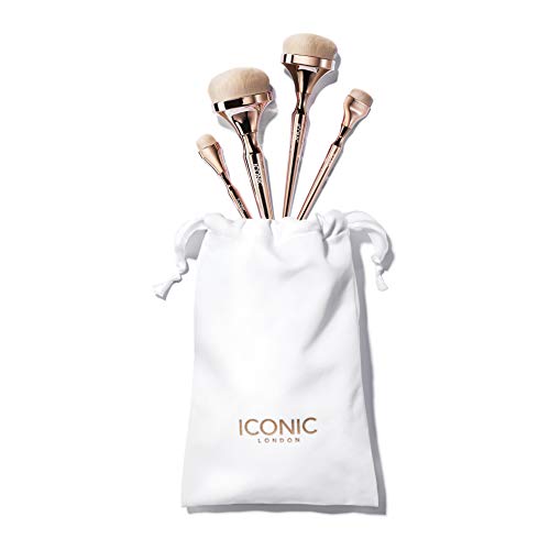 ICONIC London HD Blend Base Set - Set de 4 Brochas de Maquillaje para Difuminar