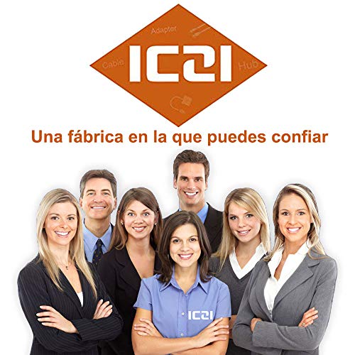 ICZI Hub USB Ethernet 3.0 +3 Puertos USB 3.0, Hub USB 3.0 RJ45 Gigabit para Xiaomi Box PC Adaptador USB Negro