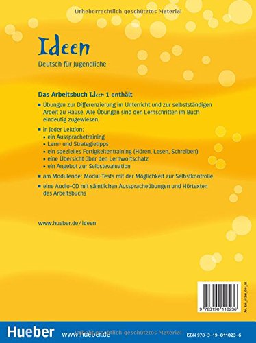 Ideen. Arbeitsbuch. Con CD Audio. Per le Scuole superiori: IDEEN 1 Arbeitsb.+CD z.AB.(ejerc.cicios)
