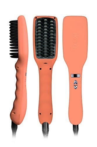ikoo E-Styler - Cepillo eléctrico alisador de pelo, tecnología iónica y revestimiento cerámico. Cabello sedoso, brillante y con estilo.  Apagado automático, temperatura regulable (150-230°)