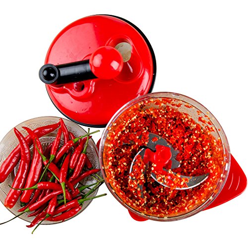 ILS – KC-FPM20 Chopper vegetal multifunción Procesador alimentario manual cocina Batidora cortador de frutas Mi