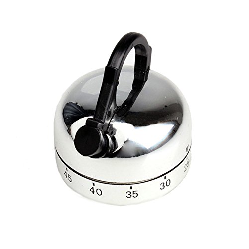 ILS - Temporizador de té con temporizador de 60 minutos para alarma mecánica