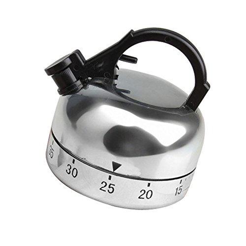 ILS - Temporizador de té con temporizador de 60 minutos para alarma mecánica