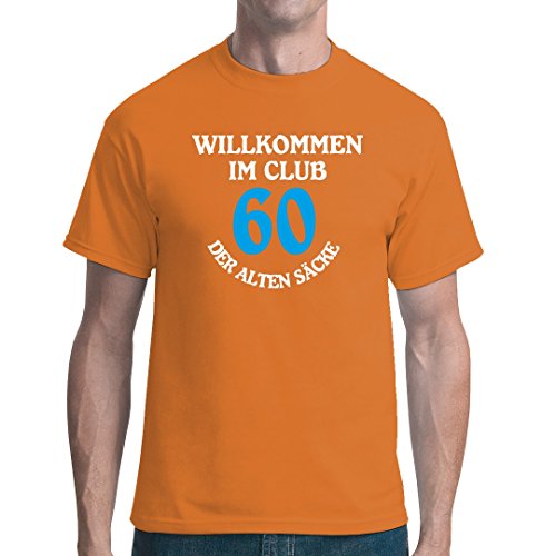 Im-Shirt - Sacos unisex con texto en alemán "T Club der Alten" naranja XL