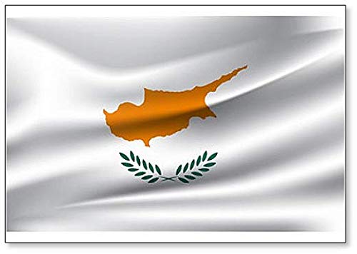 Imán para nevera, diseño de la bandera de Chipre