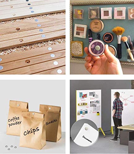 Imanes Neodimio, Imanes Nevera Extrem Imán Fuerte 2,2 kg de Fuerza Imanes de Disco de Tierra RARA para artesanías, Manualidades, Hobbies(6mm 8mm 10mm) (60pc)