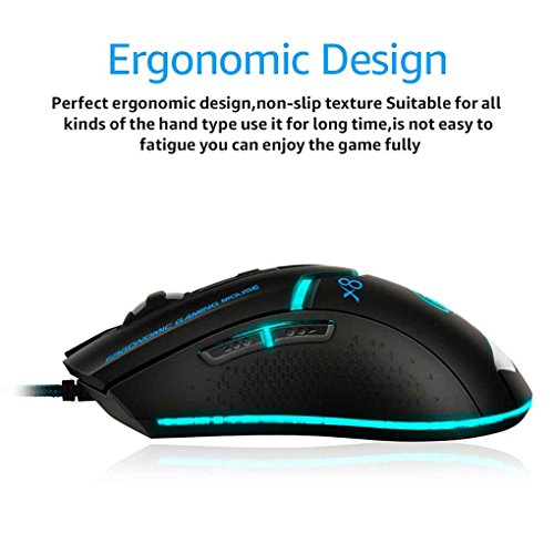 iMICE X8 3200 PPP ratón óptico USB con Cable de Juego Profesional Ordenador portátil Ratones Gamer Trabajo