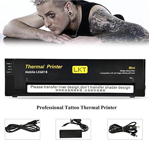 Impresora térmica profesional para tatuajes, fotocopiadoras térmicas, para tatuajes, color negro