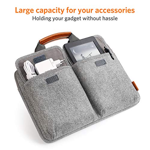 Inateck Funda en Fieltro para Portátiles para 13-13,3" MacBook Air/MacBook Pro 2012-2015, 13'' MacBook Pro 2016-2019, Nuevo MacBook Air 2018, Surface Pro 1/2/3/4/5/6/7/X, 13.5" Surface Laptop 1/2/3