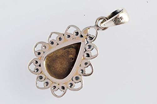 Increíble colgante de amonígita verde natural, amoníaco canadiense, plata de ley 925, joyería hecha a mano, regalos FSJ-3675