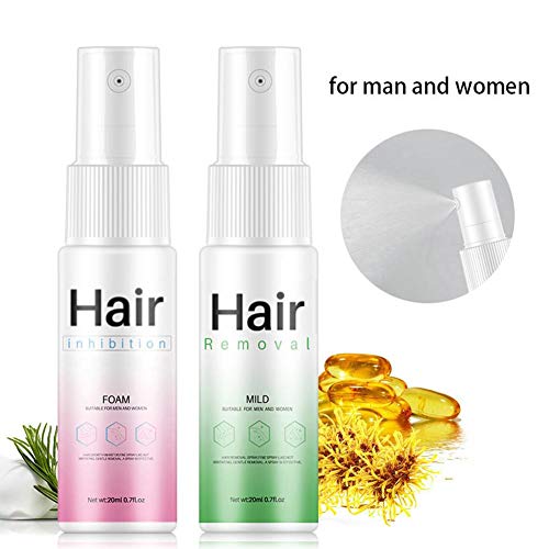 Inhibidor en espray sin dolor, depilación de cabello para mujeres y hombres, no irritante, B.