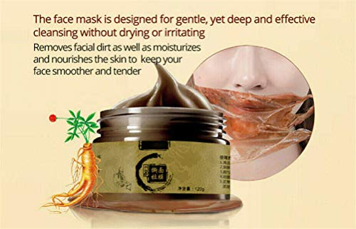 Inmindboom Mascarilla Peeling Refining Herbal, Mascarilla de Ginseng Limpieza Facial Transicional Herbal Black Head Peel Off, Blanqueamiento de la Piel Opaca Efecto Sorprendente (1 Paquete)