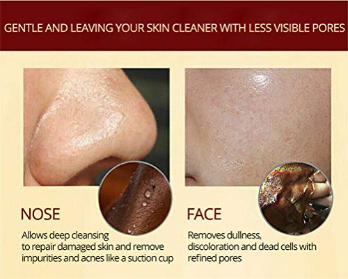 Inmindboom Mascarilla Peeling Refining Herbal, Mascarilla de Ginseng Limpieza Facial Transicional Herbal Black Head Peel Off, Blanqueamiento de la Piel Opaca Efecto Sorprendente (1 Paquete)