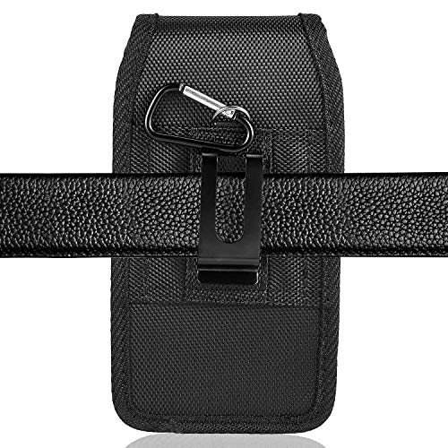 iNNEXT Funda vertical Oxford para iPhone 8 y iPhone 7 y 6S con clip de cinturón de acero de seguridad, funda universal para teléfonos inteligentes de 4.7 pulgadas