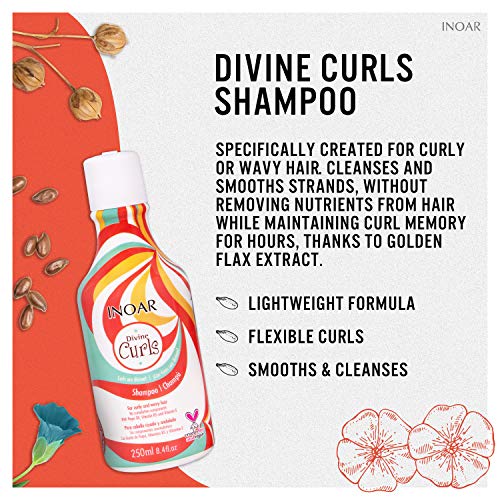 Inoar Champú Divine Curls Cabellos Rizados - 250 mililitros