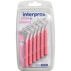 INTERPROX plus nano Interdental Brushes Pack of 6 Pink by DENTAID GMBH