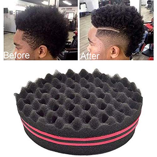 INTVN 3 Piezas Hair Sponge Brush Twists Sponge,Curl Sponge Wave Hair Sponge Brush Barber Tool,for Twists, Coils, Curls in Afro-Style Hair