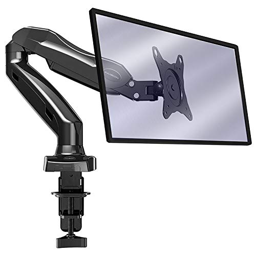 Invision Soporte Monitor de PC para Pantallas de 17-27" - Montaje Ergonómico de Escritorio de Brazo Ajustable en Altura con Giratorio y Inclinación - VESA 75mm y 100mm - Peso 2 kg a 6.5 kg (MX150)