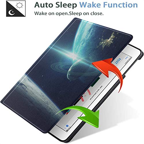 iPad 9.7 Funda para Tableta Cosmic Art Ciencia ficción Papel Tapiz Beauty Fit 2018/2017 iPad 5ta / 6ta generación Las Cubiertas para iPad 9.7 también se Ajustan a iPad Air 2 / iPad Air Auto Wake/SL