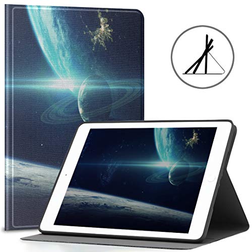 iPad 9.7 Funda para Tableta Cosmic Art Ciencia ficción Papel Tapiz Beauty Fit 2018/2017 iPad 5ta / 6ta generación Las Cubiertas para iPad 9.7 también se Ajustan a iPad Air 2 / iPad Air Auto Wake/SL