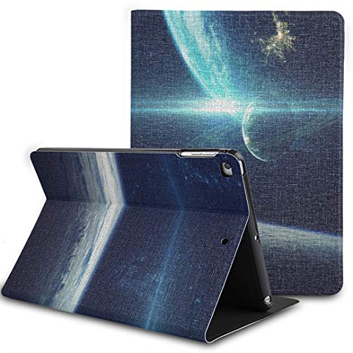iPad 9.7 Funda para Tableta Cosmic Art Ciencia ficción Papel Tapiz Beauty Fit 2018/2017 iPad 5ta / 6ta generación Las Cubiertas para iPad 9.7 también se Ajustan a iPad Air 2 / iPad Air Auto Wake/SL