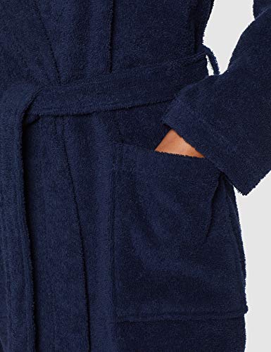 Iris & Lilly, Albornoz Corto de Rizo para Mujer, Azul (Blue), S