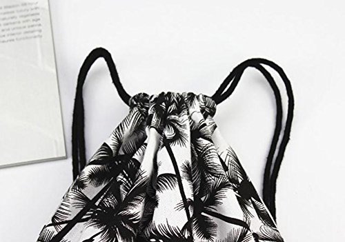 iTemer Lona viga cordón diseño Mochila Bandolera Coco patrón Bolso de la Lona señoras Mochila Bolsa Casual