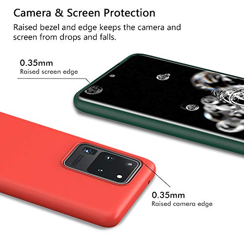 ivoler 10 x Funda para Samsung Galaxy S20 Ultra 5G, Ultra Fina Carcasa Silicona TPU Protector Flexible Funda (Negro, Blanco, Azul, Verde, Verde Oscuro, Rosa, Rojo, Amarillo, Marrón, Púrpura)