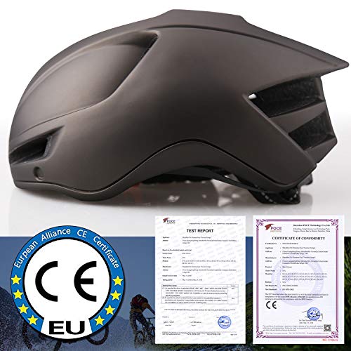 iWUNTONG Casco de Bicicleta Casco de Seguridad Ligero Casco de Bicicleta de Carretera y montaña Hombres Mujeres Casco Transpirable Ajustable con USB Casco de Ciclismo Recargable