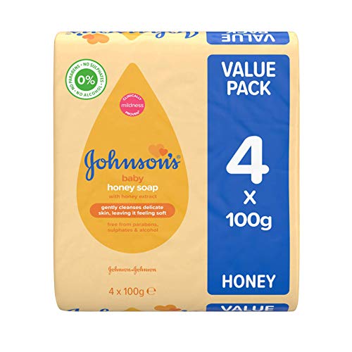 Jabón de miel Johnson's Baby, 4 x 100 g