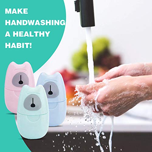 Jabones en Papel Desechables, jabón desechable, hojas de jabón, jabón papel portátil, mini Jabón, para senderismo, viajes, camping y otras actividades al aire libre ((3 cajas de 150 piezas))