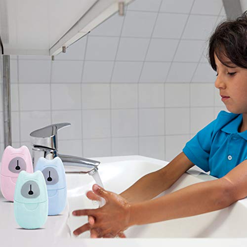 Jabones en Papel Desechables, jabón desechable, hojas de jabón, jabón papel portátil, mini Jabón, para senderismo, viajes, camping y otras actividades al aire libre ((3 cajas de 150 piezas))