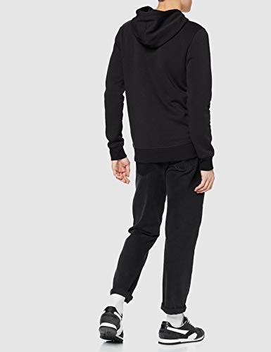 Jack & Jones JCOBOOSTER Sweat Hood Oct 19 Sudadera con Capucha, Negro (Black Black), M para Hombre