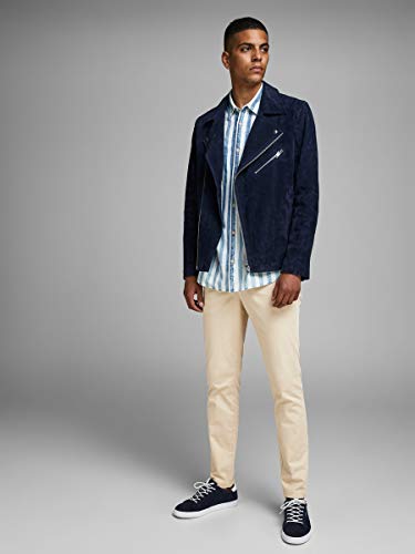 Jack & Jones JJIMARCO JJBOWIE SA White Pepper STS Pantalón, 32W x 30L para Hombre