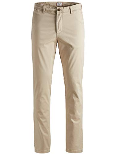 Jack & Jones JJIMARCO JJBOWIE SA White Pepper STS Pantalón, 32W x 30L para Hombre