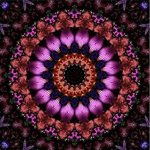 JAFIEG 5D DIY Diamond Painting Patrón flor mandala 1004 Punto de cruz bordado de diamantes Gran decoración para el hogar,cocina, tienda30cm*30cm