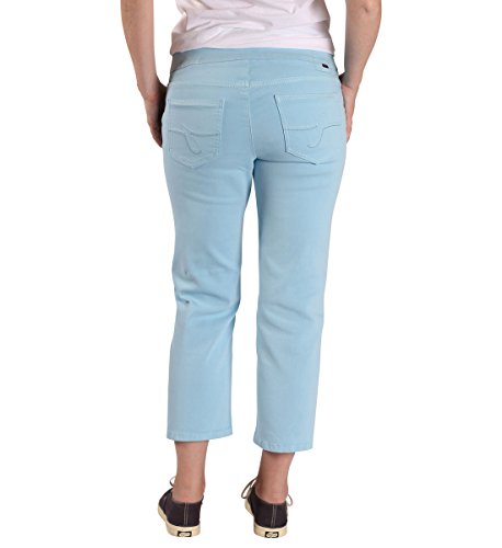 Jag Jeans de la mujer petite Echo Cropped Pant en Dolce de sarga -  Azul -