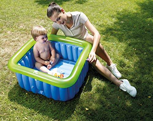 Jané Reductor para Plato de Ducha de 60x60 cm, Hinchable, 70 Litros, Incluye Inflador, con Ventosas y Tapón de Drenaje